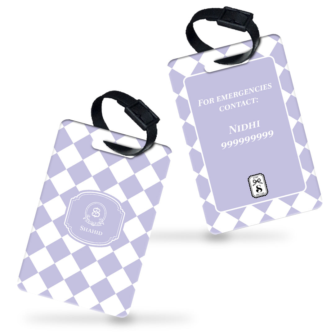 Checkered Bag Tag