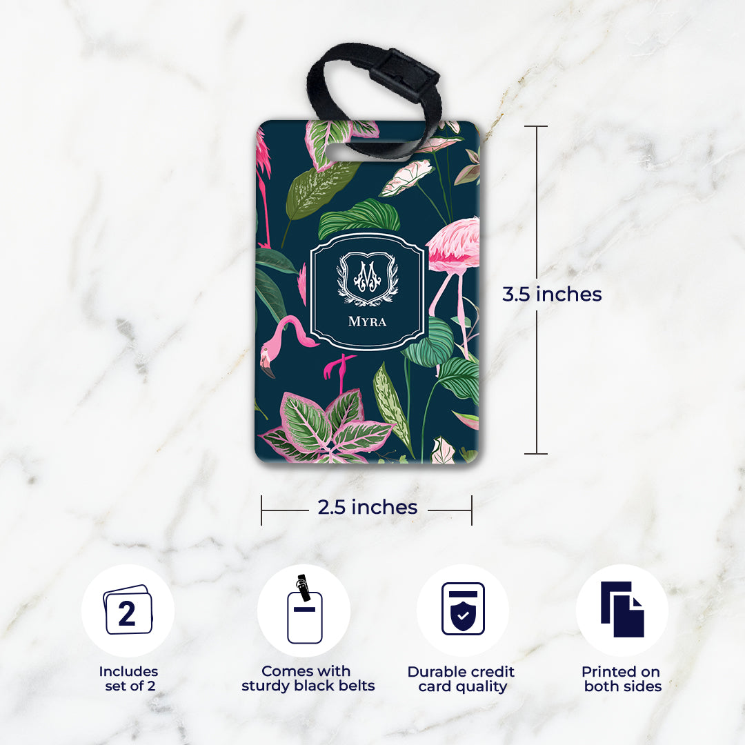 Flamingo Foliage Bag Tag