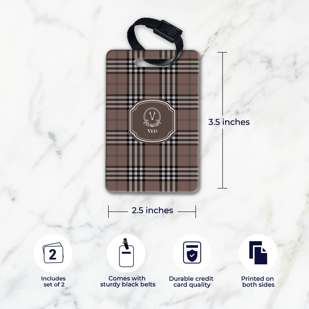 Tartan Bag Tag