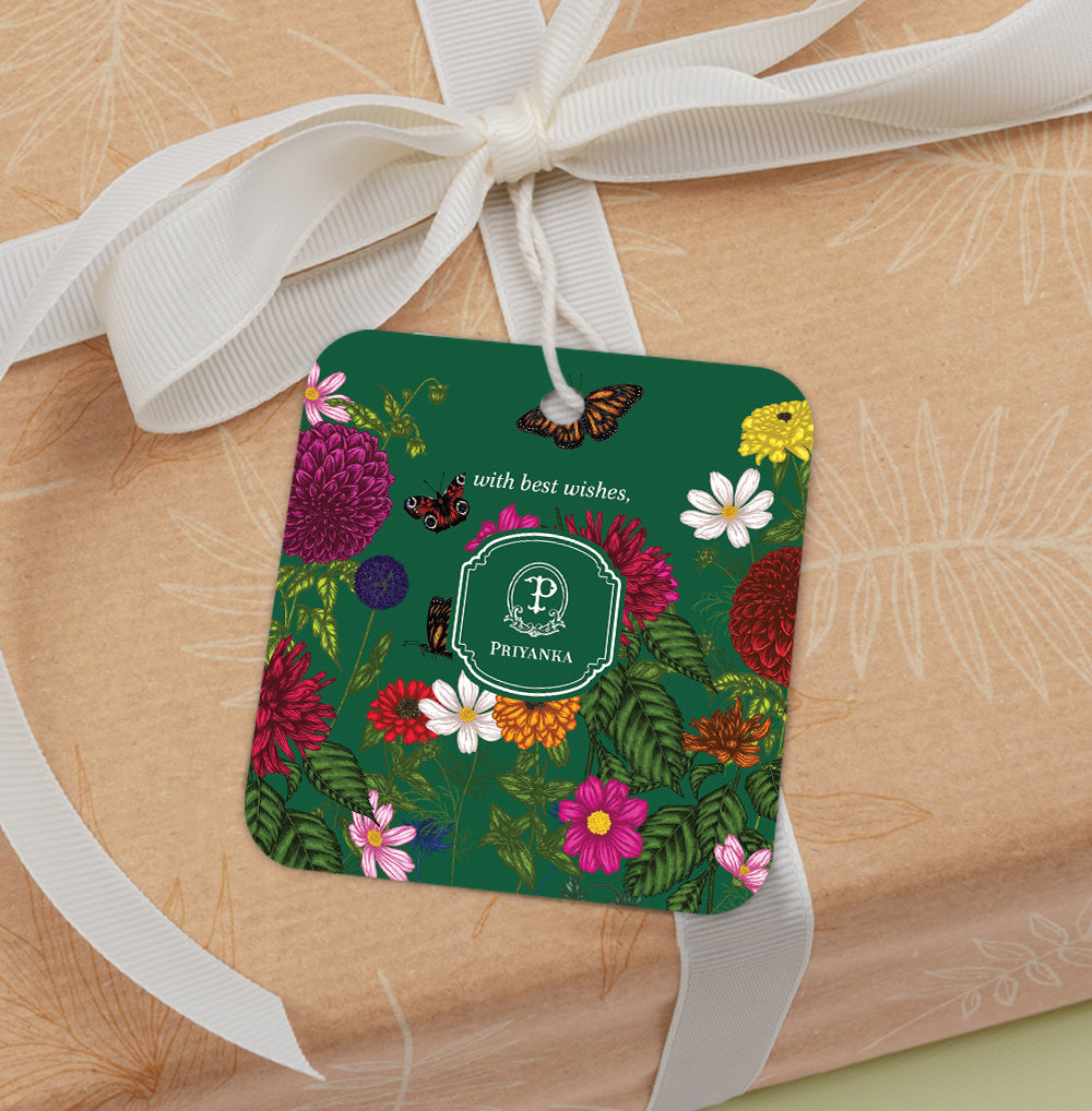 Floral Flutter Gift Tag