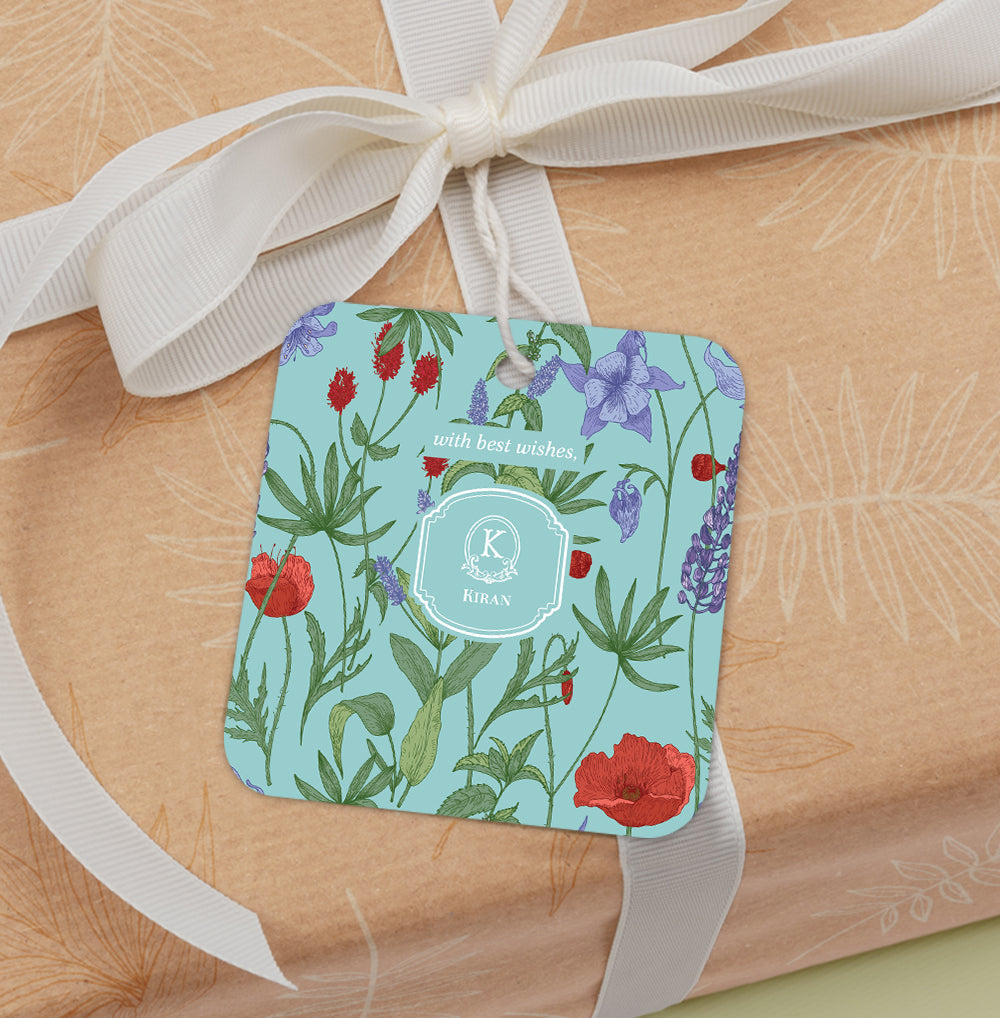 Scarlet Bloom Gift Tag