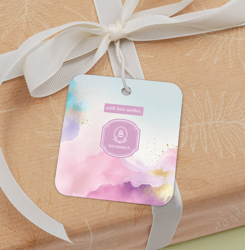 Gilded Strokes Gift Tag