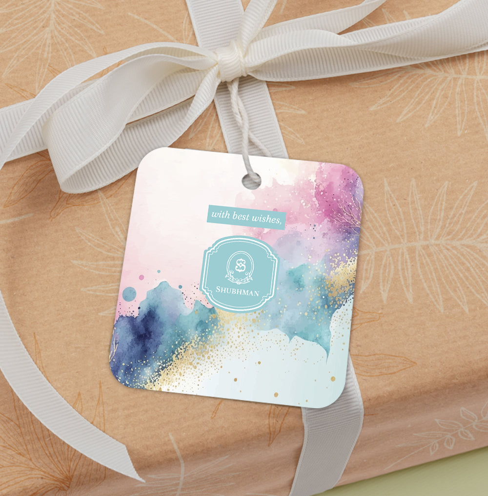 Gilded Strokes Gift Tag