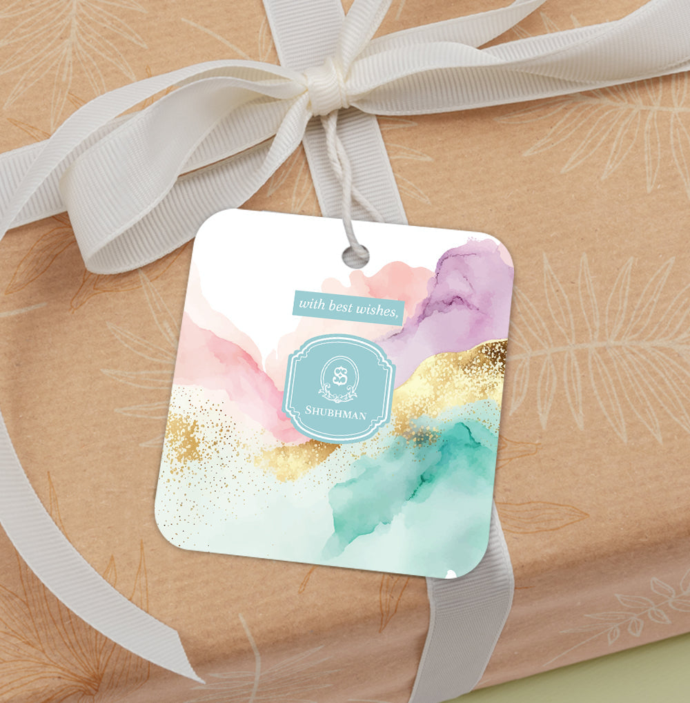 Gilded Strokes Gift Tag