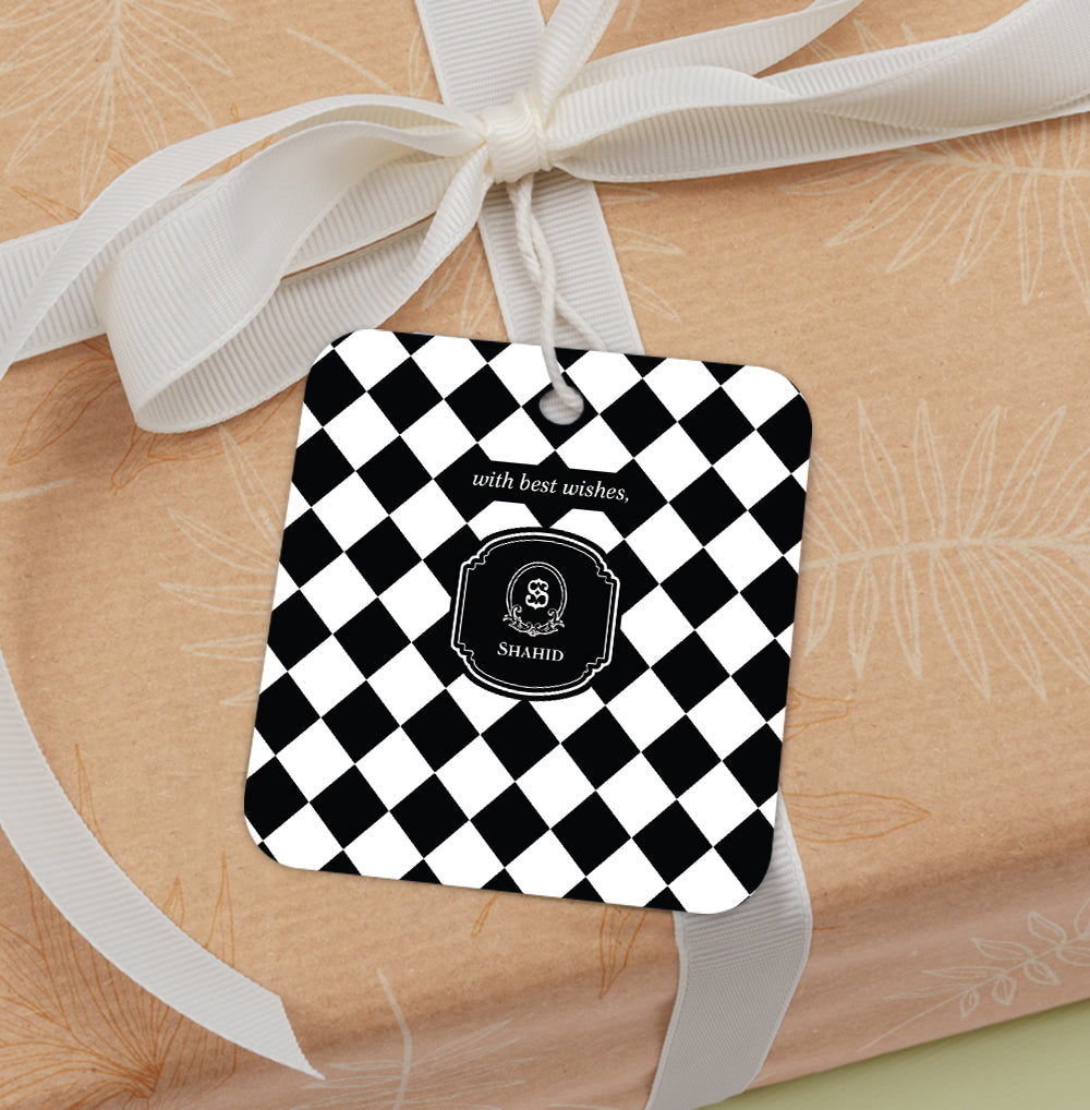 Checkered Gift Tag