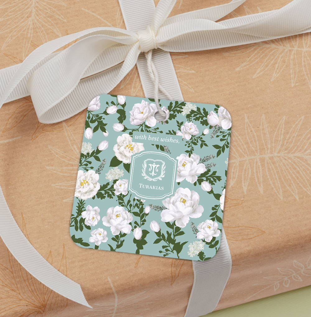 Peonies Gift Tag