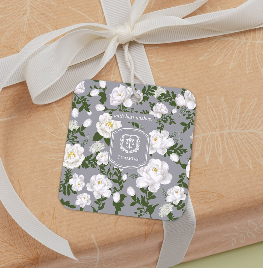 Peonies Gift Tag