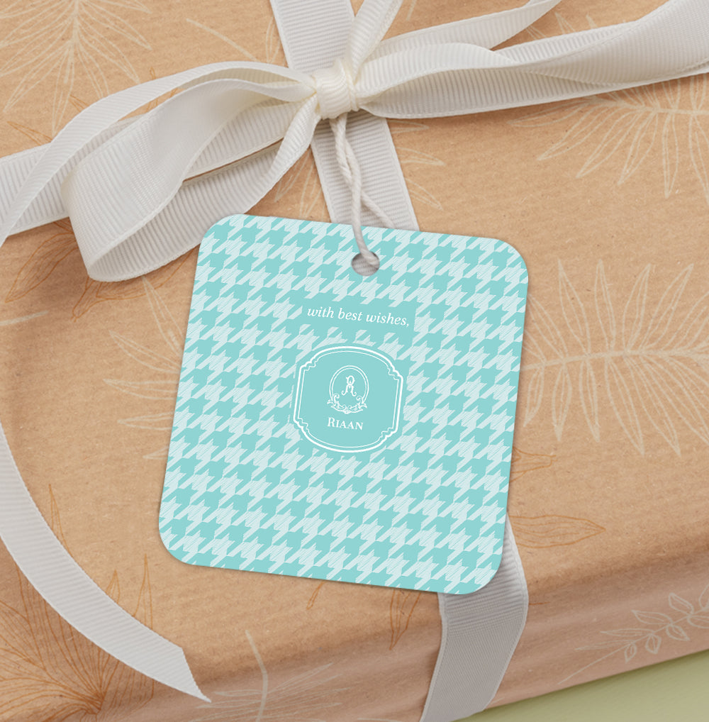 Houndstooth  Gift Tag