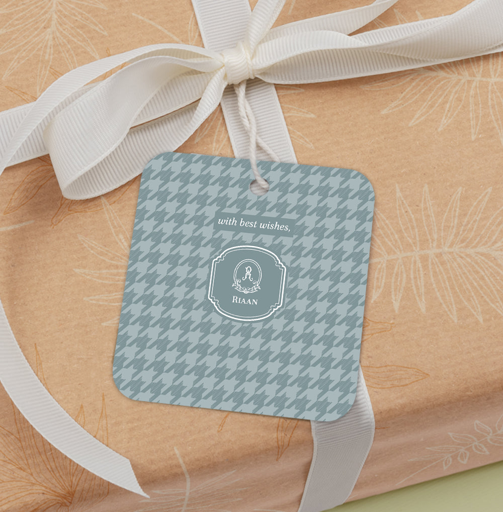 Houndstooth  Gift Tag