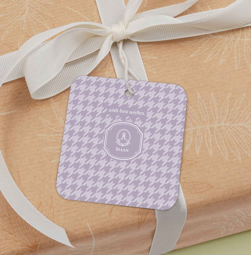 Houndstooth  Gift Tag