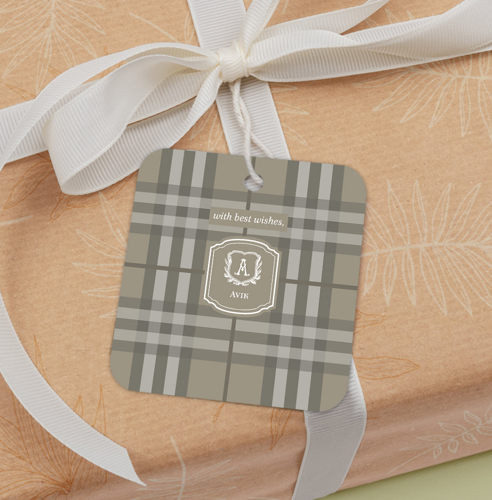 Plaid Gift Tag