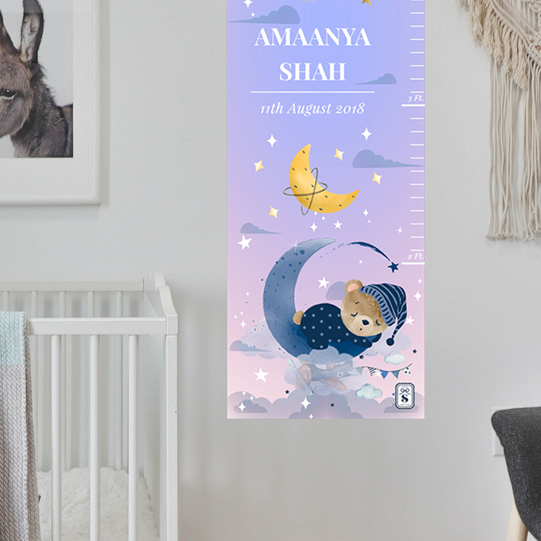 Moonlight Snuggles Height Chart - Lilac Pink Fusion