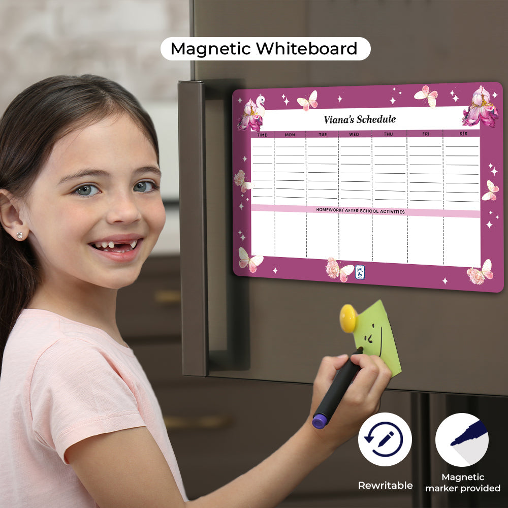 Butterfly Swan Blossom Kids Schedule Planner