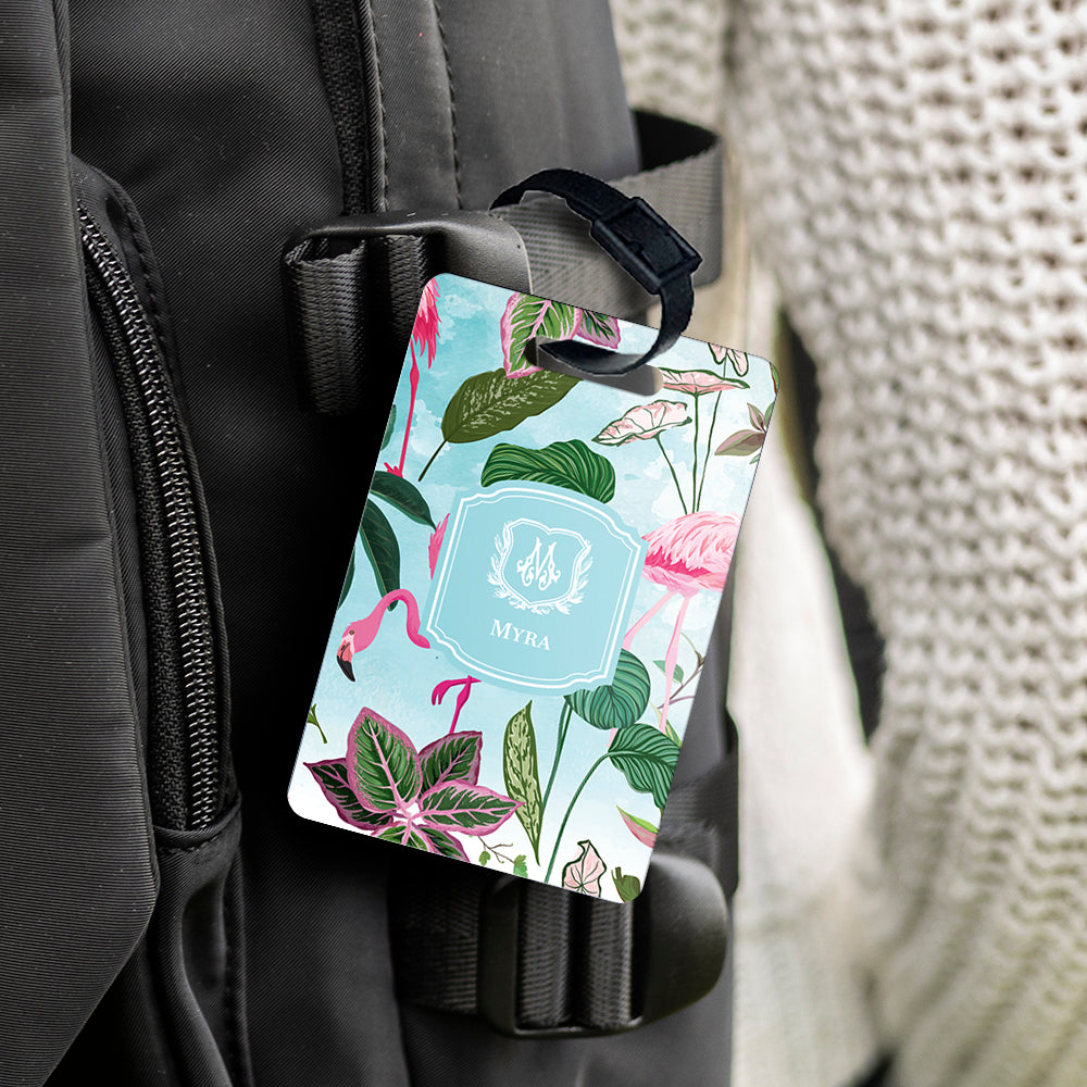 Flamingo Foliage Bag Tag