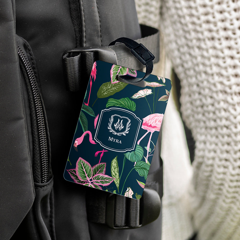 Flamingo Foliage Bag Tag