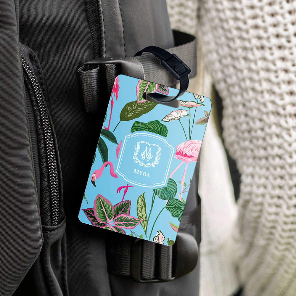 Flamingo Foliage Bag Tag