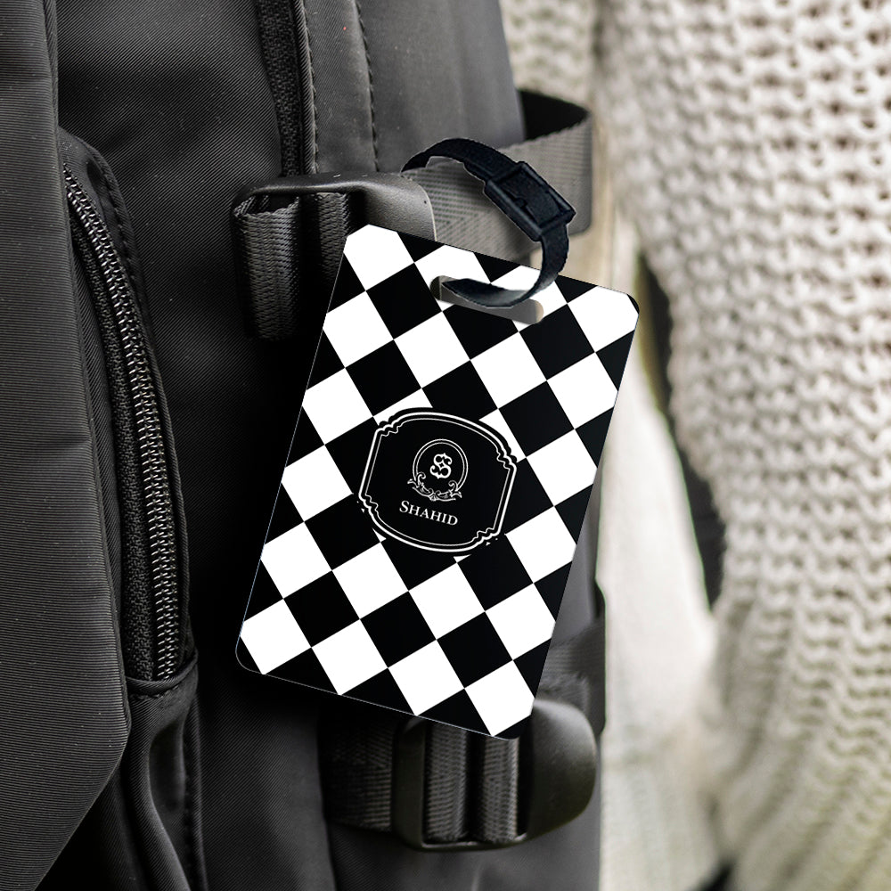 Checkered Bag Tag