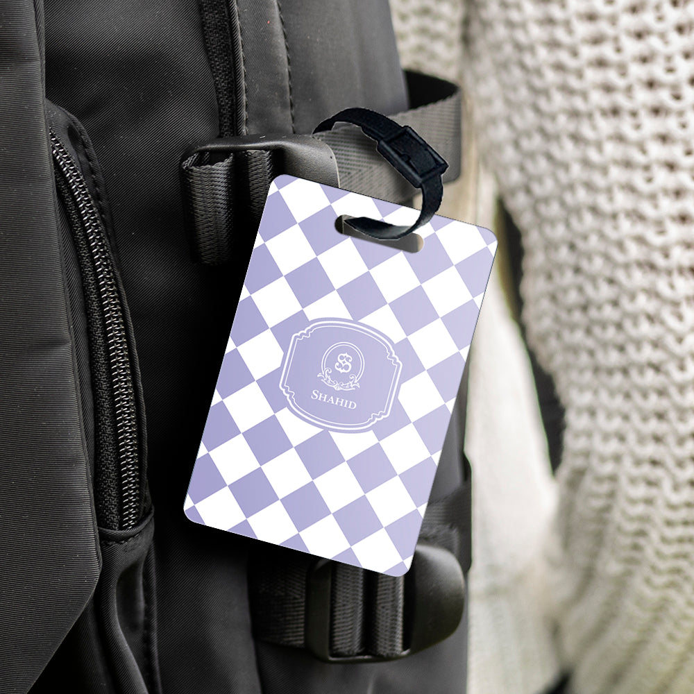 Checkered Bag Tag