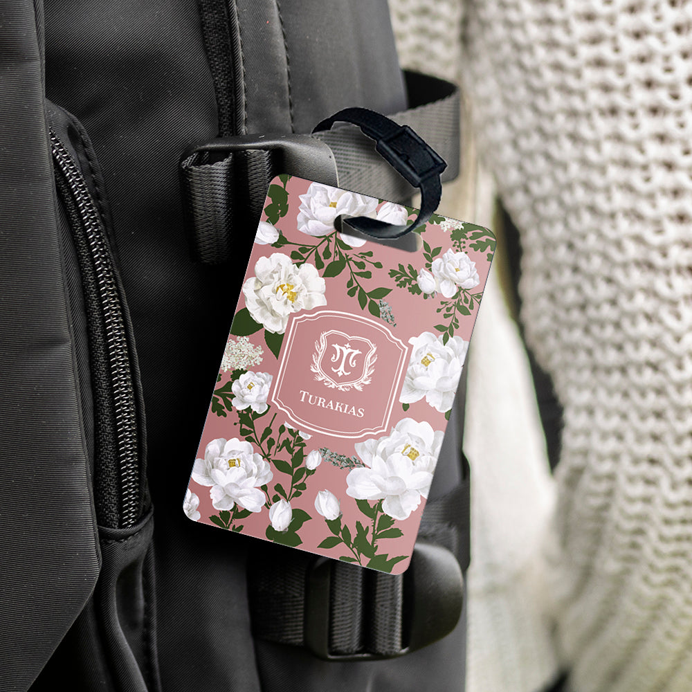 Peonies Bag Tag