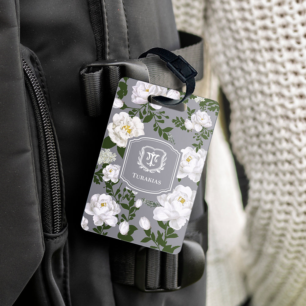 Peonies Bag Tag