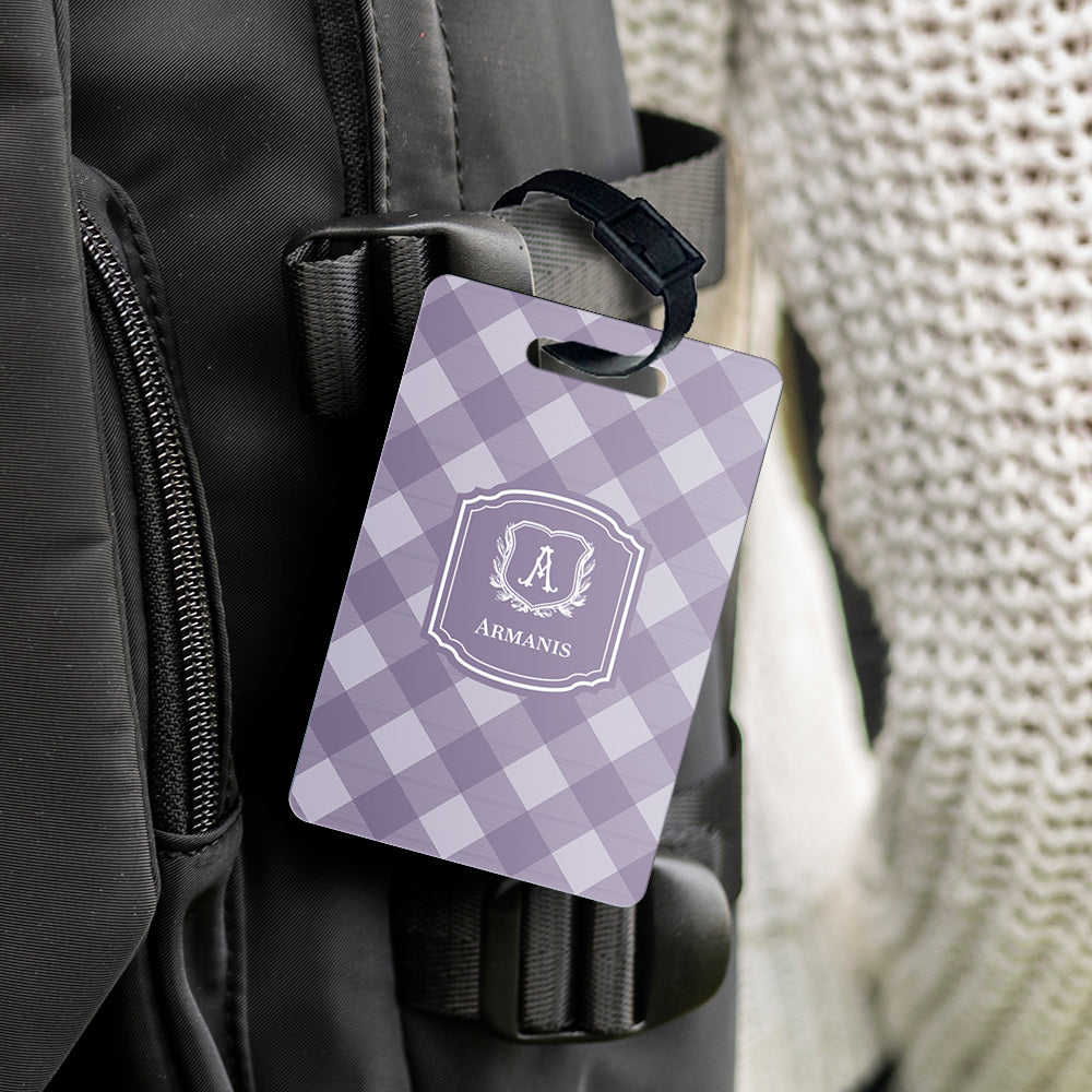 Gingham  Bag Tag