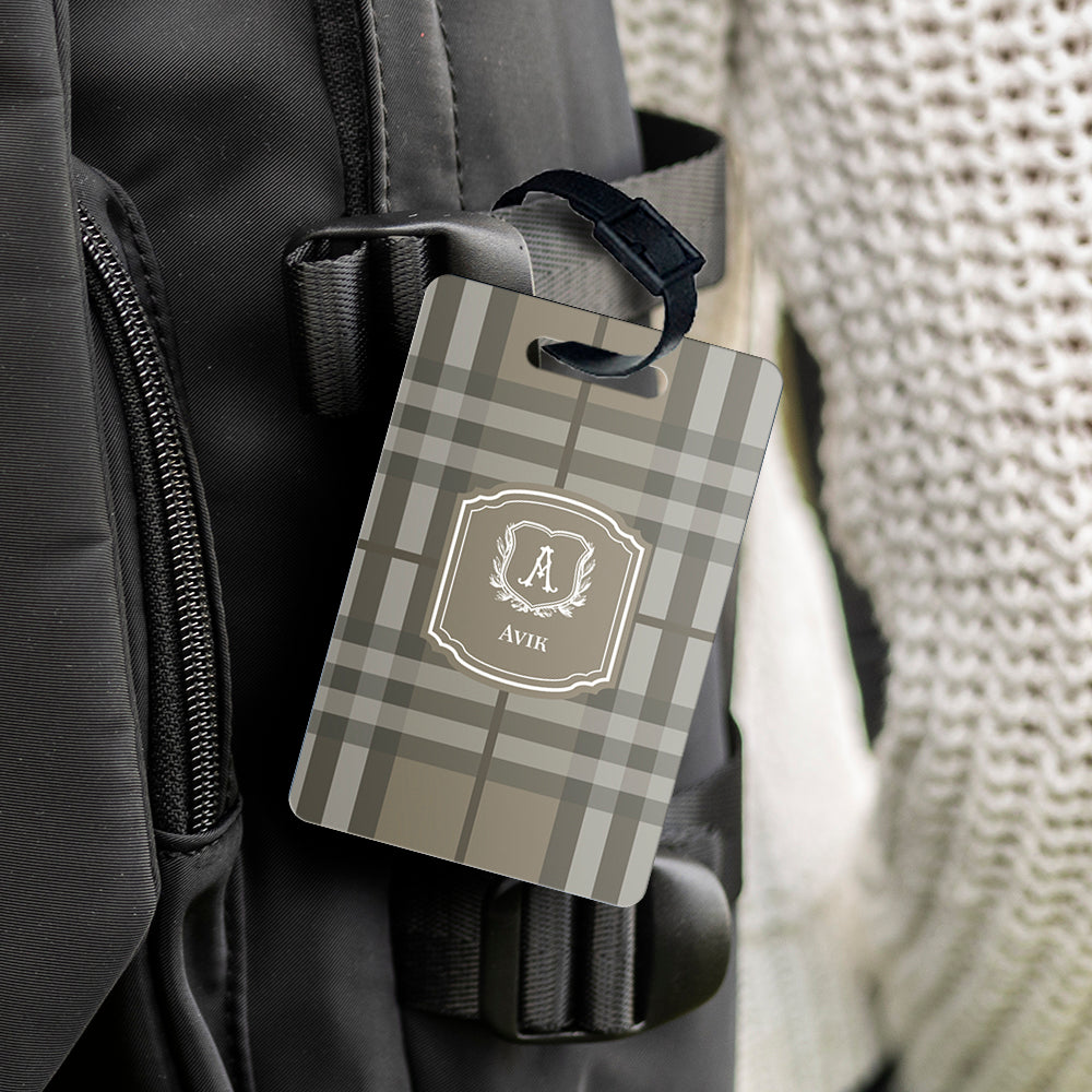 Plaid Bag Tag