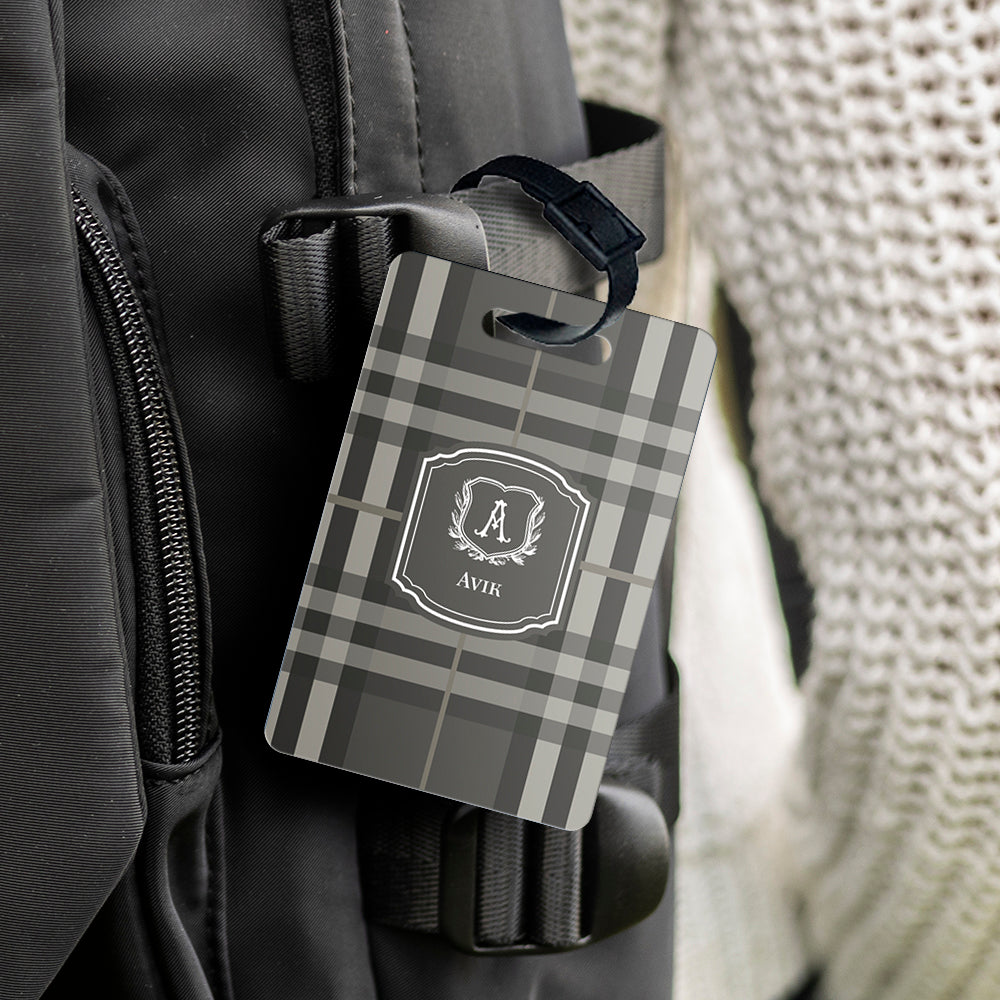 Plaid Bag Tag