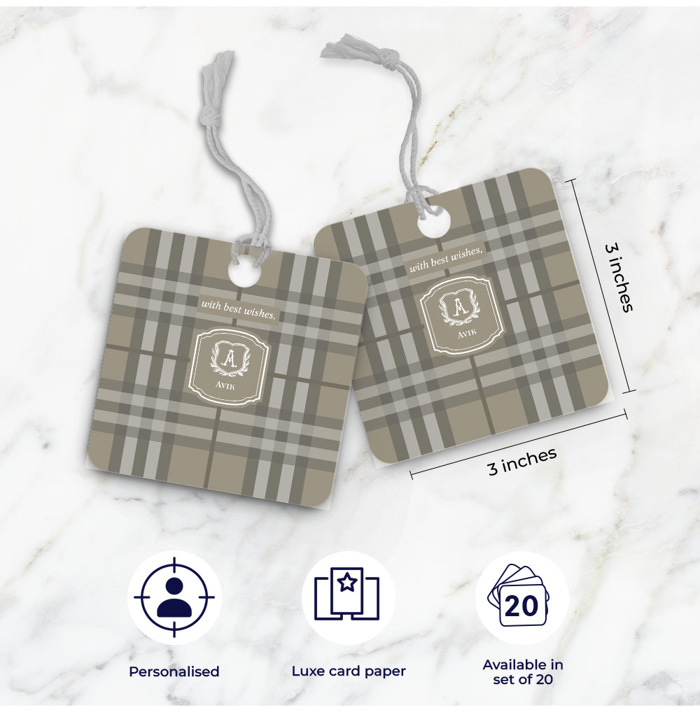 Plaid Gift Tag