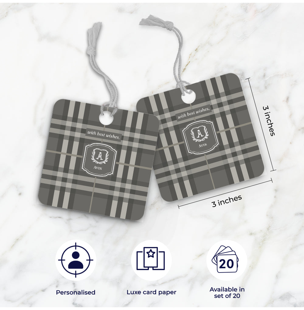 Plaid Gift Tag