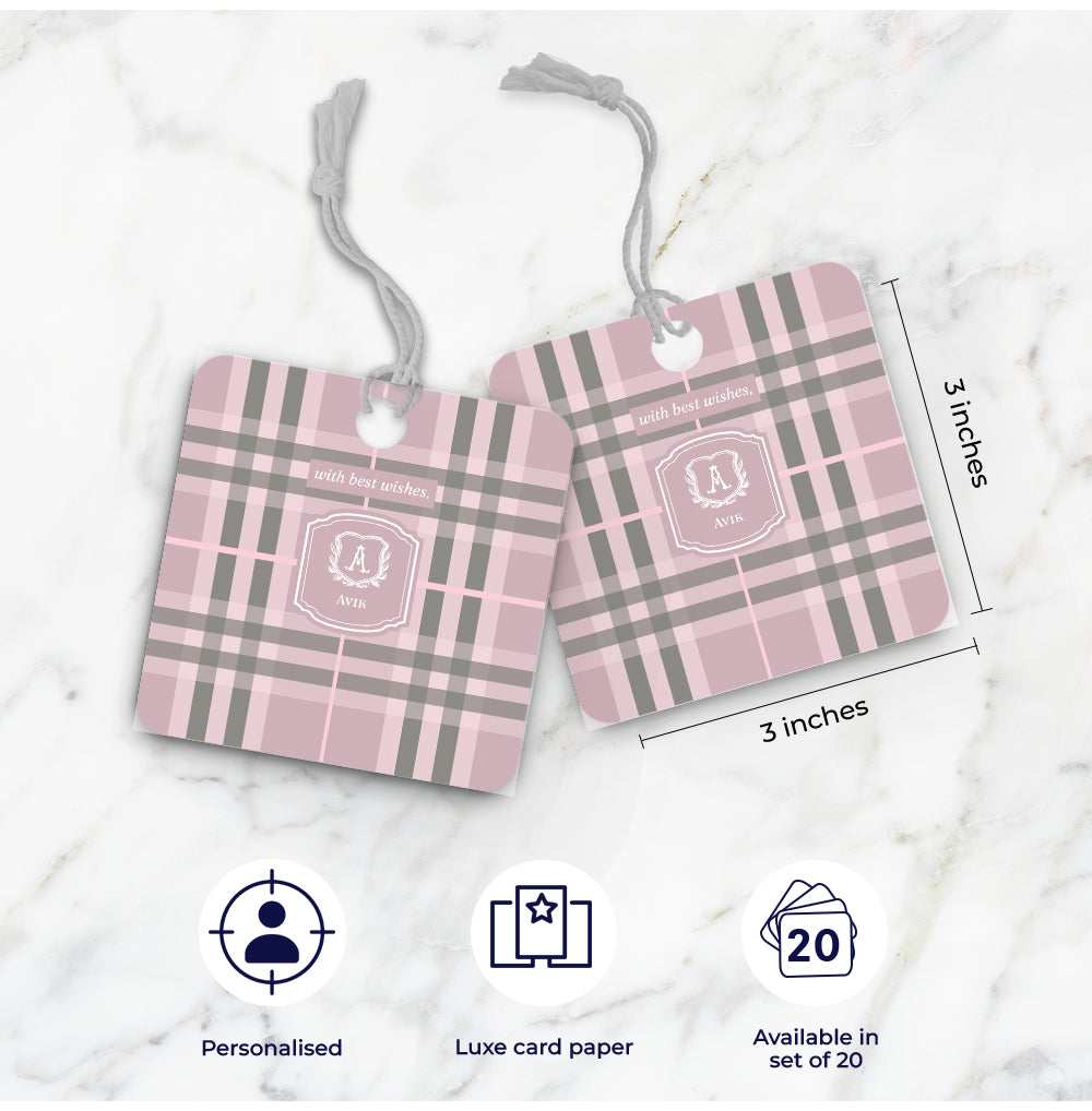 Plaid Gift Tag