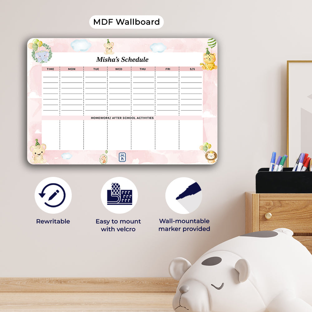 Safari Soiree Kids Schedule Planner