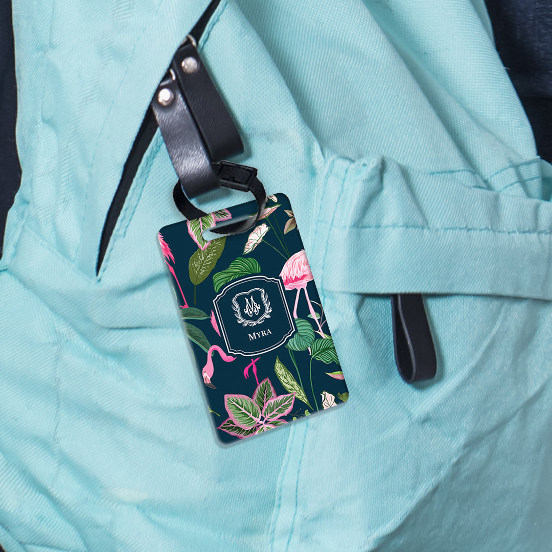 Flamingo Foliage Bag Tag