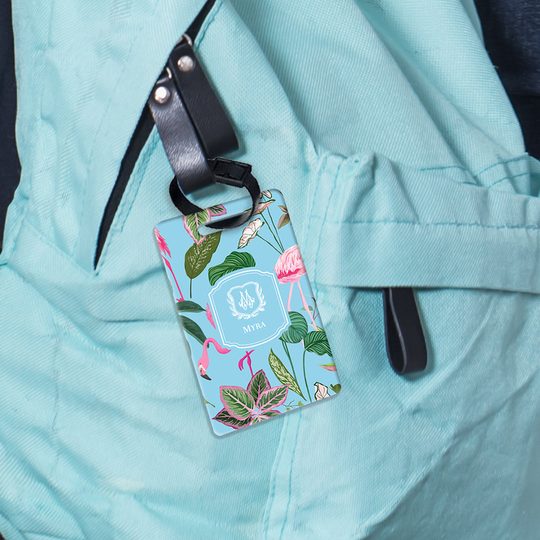 Flamingo Foliage Bag Tag