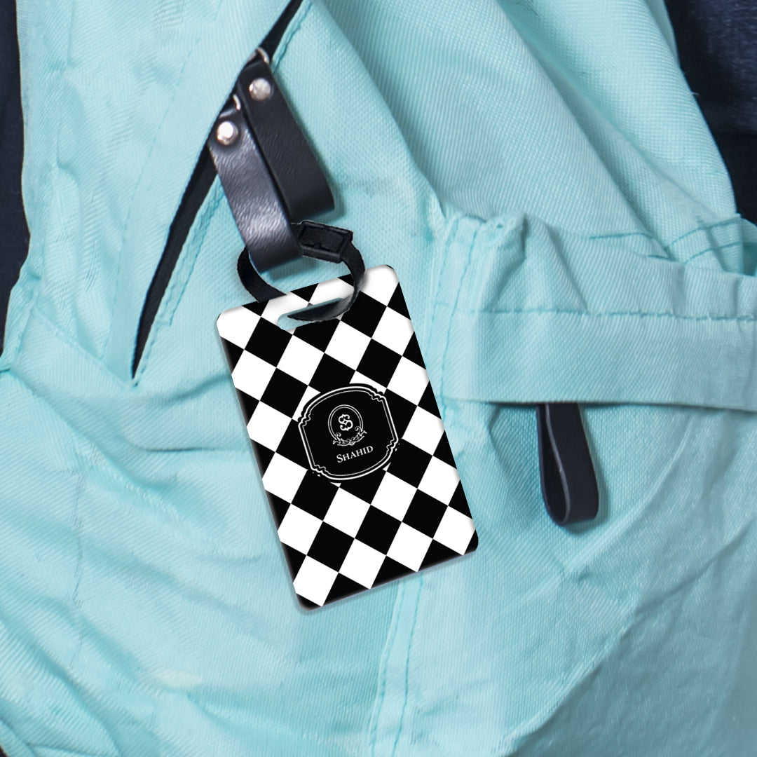 Checkered Bag Tag