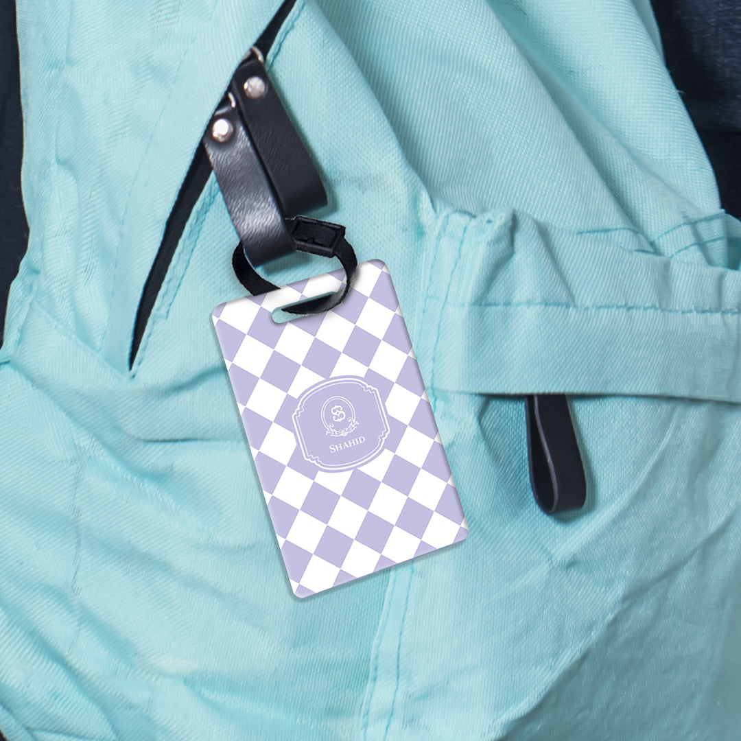 Checkered Bag Tag