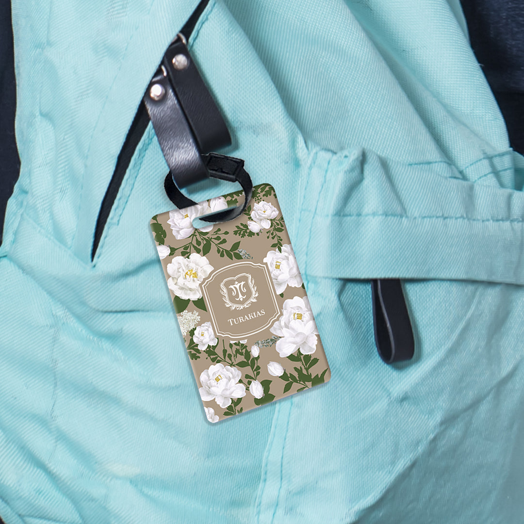 Peonies Bag Tag