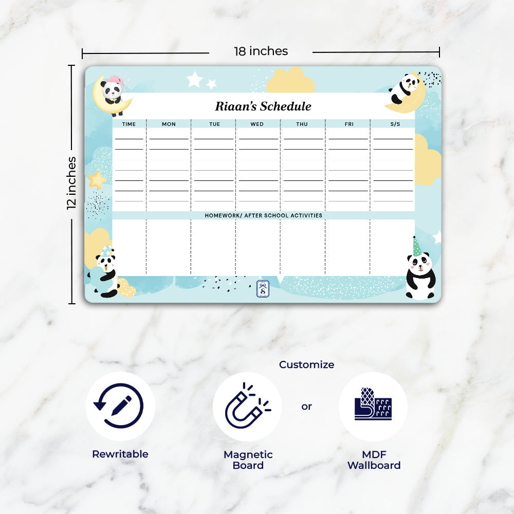 Lil Forest Friends Kids Schedule Planner