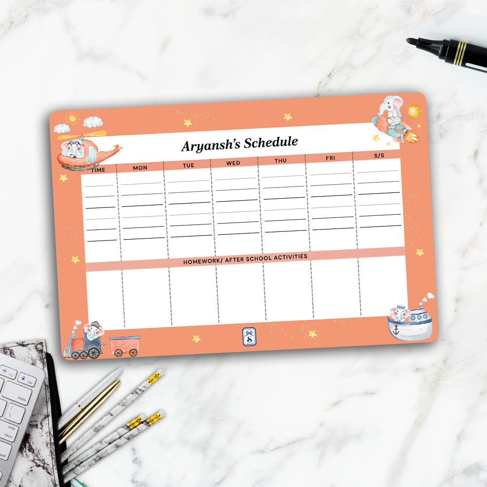 Captain Ellie Kids Schedule Planner