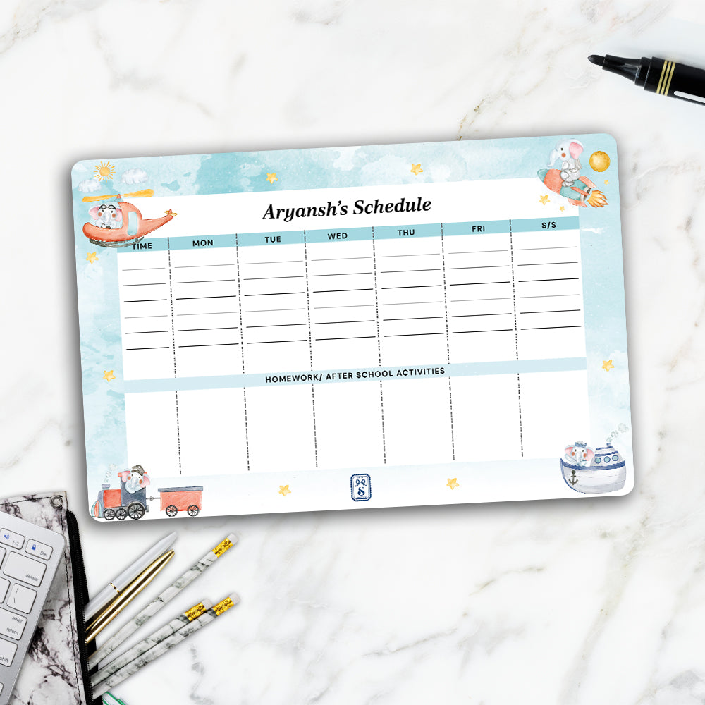 Captain Ellie Kids Schedule Planner