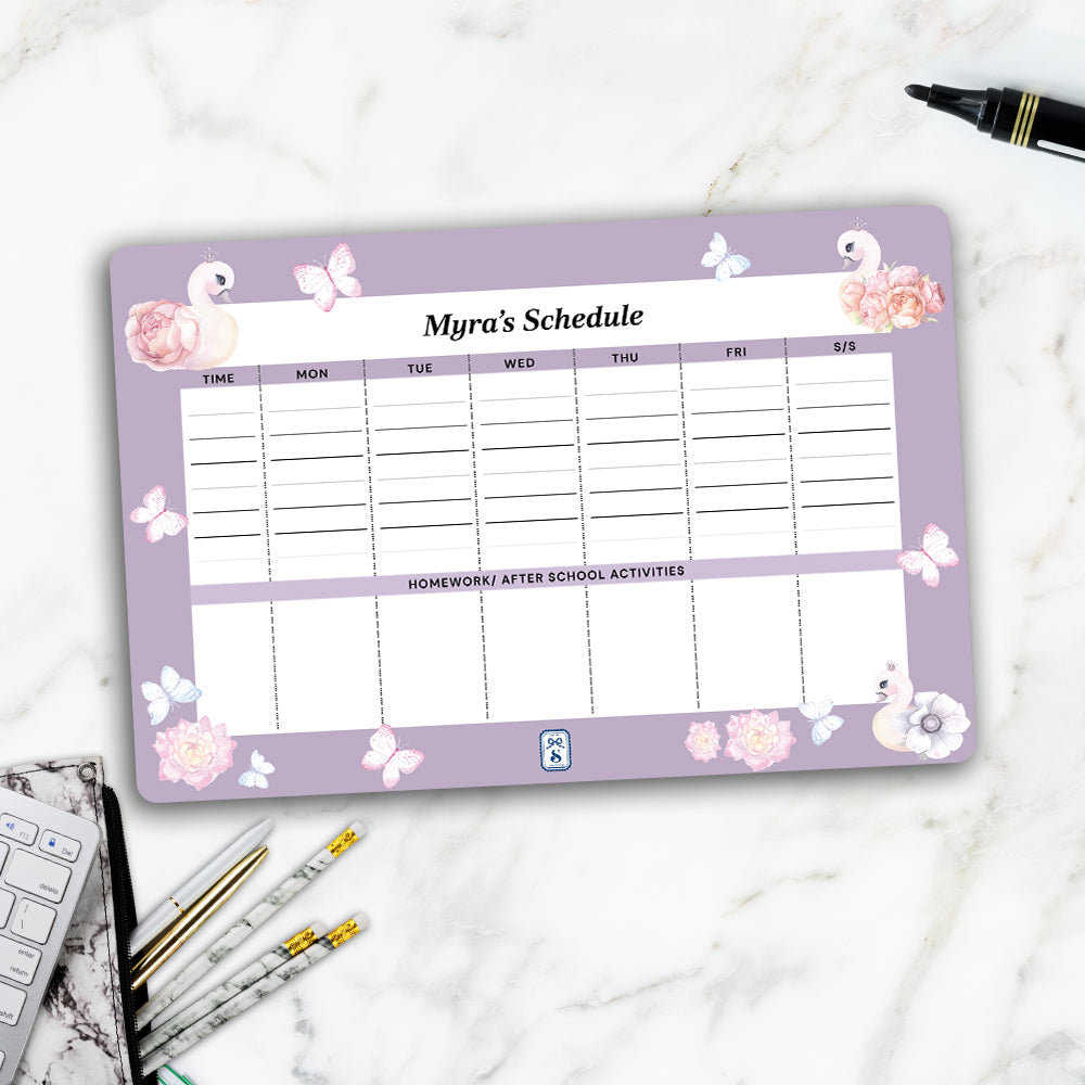 Swan Lake Garden Kids Schedule Planner