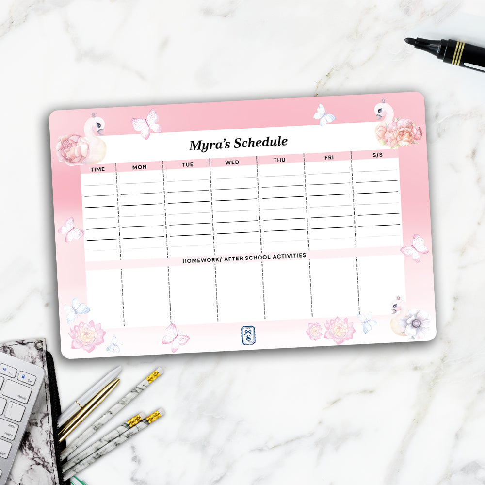 Swan Lake Garden Kids Schedule Planner