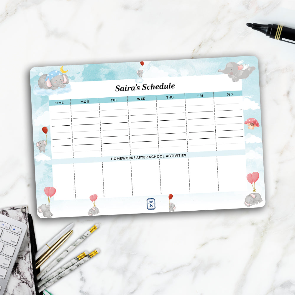 Red Balloon Ellie Kids Schedule Planner