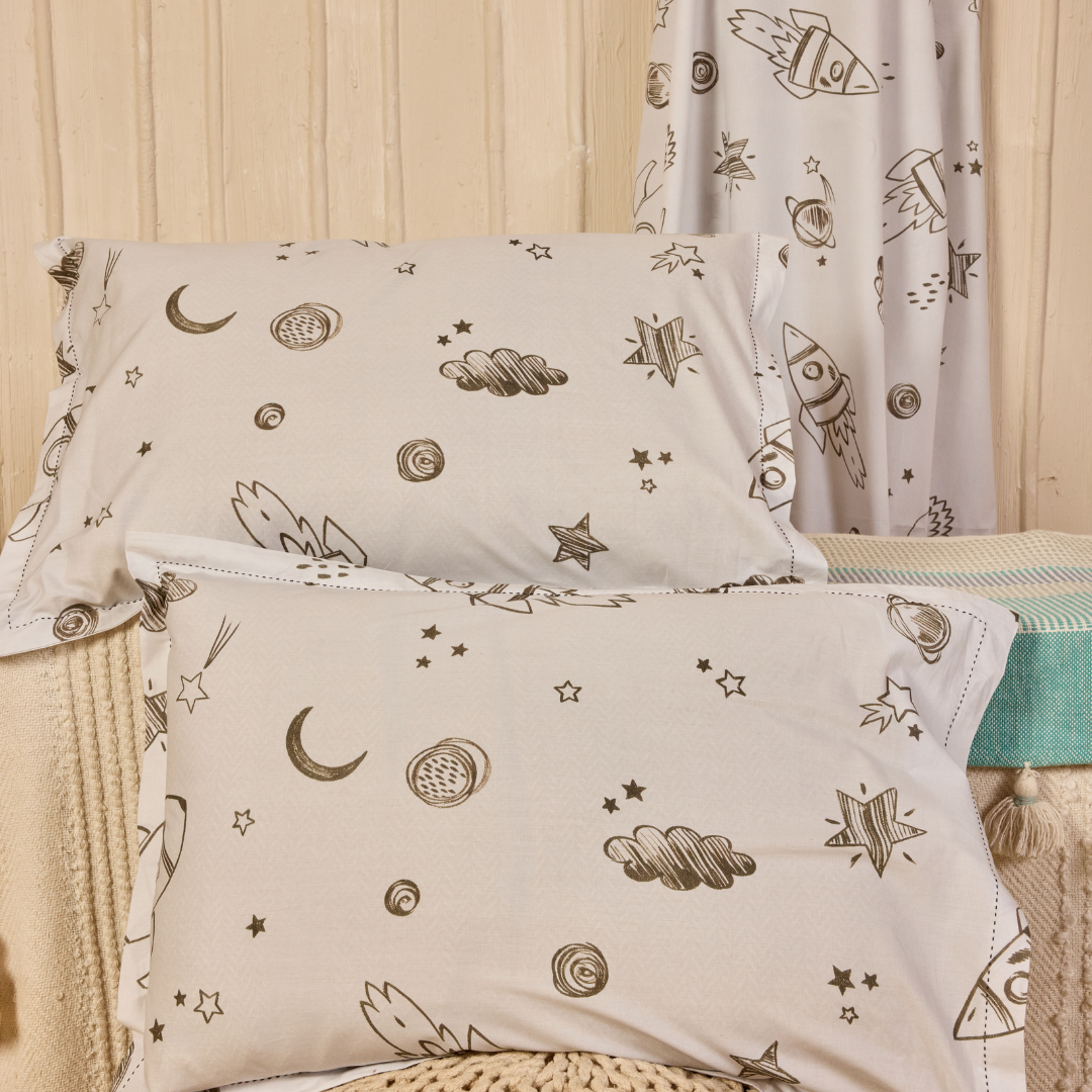 To the Moon and Back Cord Print Pillow Cover