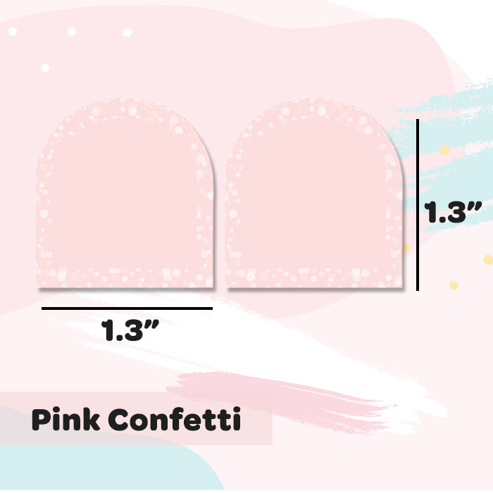 Shoe Labels Pack - Pink Confetti