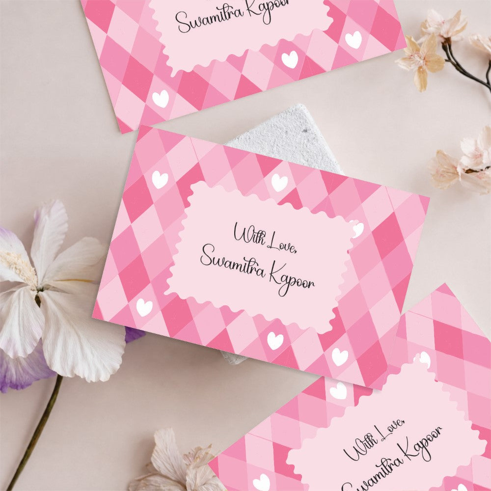 Gift Tags Rectangle - Pink Elegance - image 4