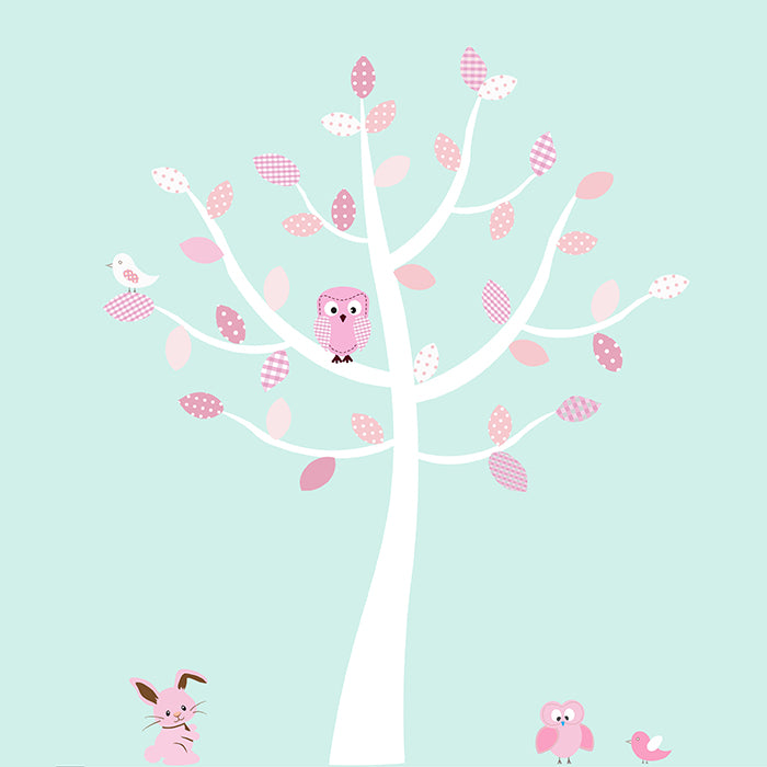 Pink Tree Wall Sticker