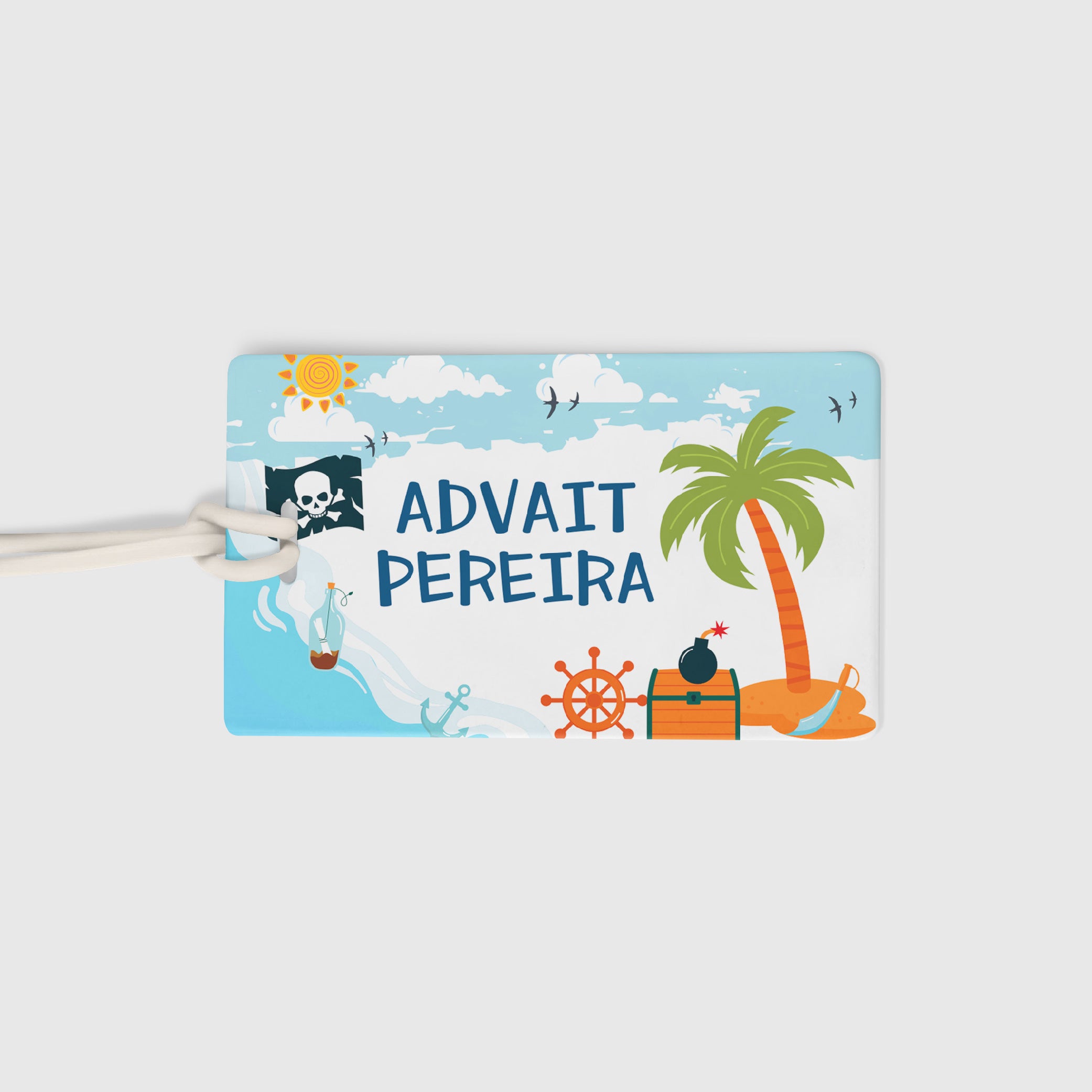 Luggage Tags - Pirate , Set of 2