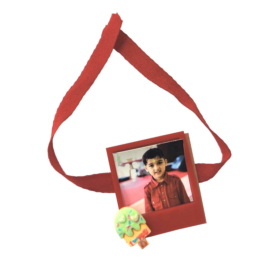 Personalised Photo Frame Fridge Magnet Rakhi