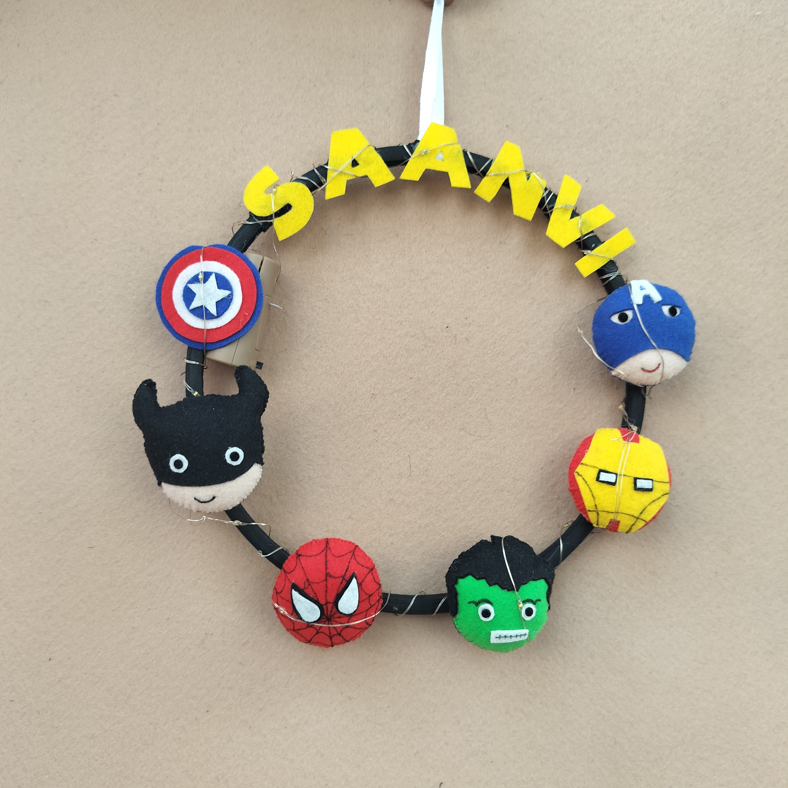 Junior Superhero Series Personalised Mini Hoop