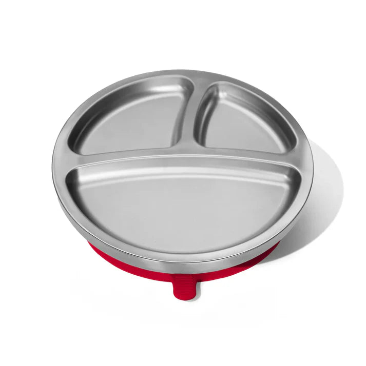 Avanchy Baby Stainless Steel Round Divided Plate | Big
